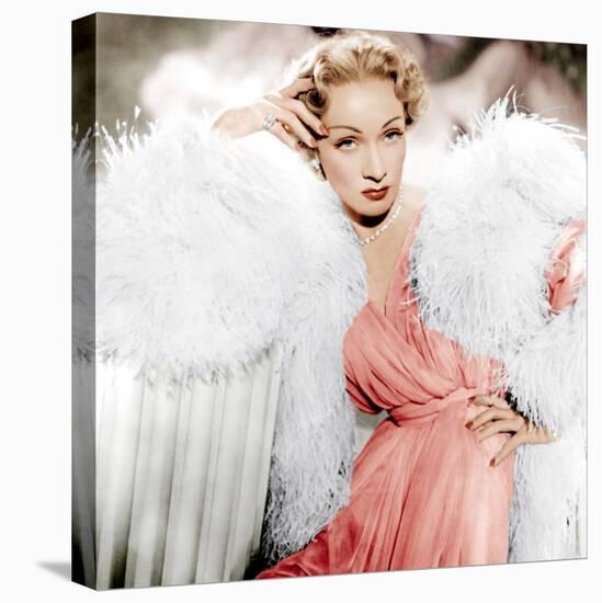 STAGE FRIGHT, Marlene Dietrich wearing a Christian Dior design, 1950-null-Stretched Canvas
