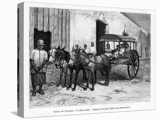 Stagecoach, Nicaragua, 19th Century-E Ronjat-Premier Image Canvas