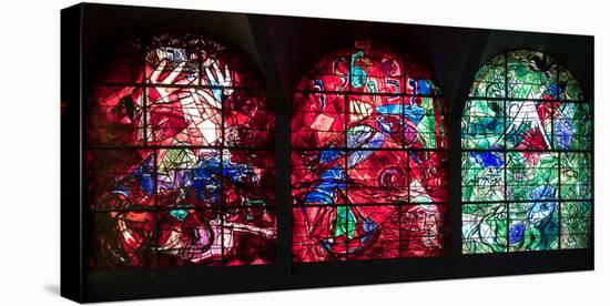 Stained glass Chagall Windows at Hadassah Medical Centre, Jerusalem, Israel-null-Premier Image Canvas