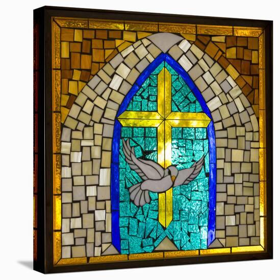 Stained Glass Cross V-Kathy Mahan-Premier Image Canvas