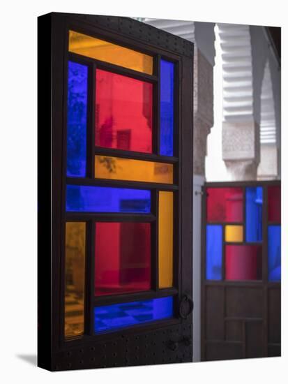 Stained Glass Door, Marrakech, Morocco-David H. Wells-Premier Image Canvas