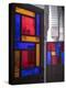 Stained Glass Door, Marrakech, Morocco-David H. Wells-Premier Image Canvas