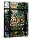 Stained Glass of Adam and Eve in the Garden of Eden, Vienna, Austria, Europe-Godong-Premier Image Canvas