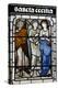 Stained glass of St. Cecilia, Oxford's Cathedral at Christ Church College, Oxford-Godong-Premier Image Canvas