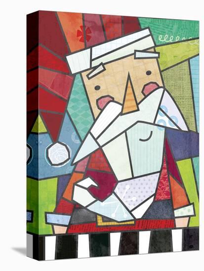 Stained Glass Santa-Holli Conger-Premier Image Canvas