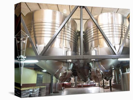 Stainless Steel Fermentation Tanks, Bodega Familia Schroeder Winery, Neuquen, Patagonia, Argentina-Per Karlsson-Premier Image Canvas