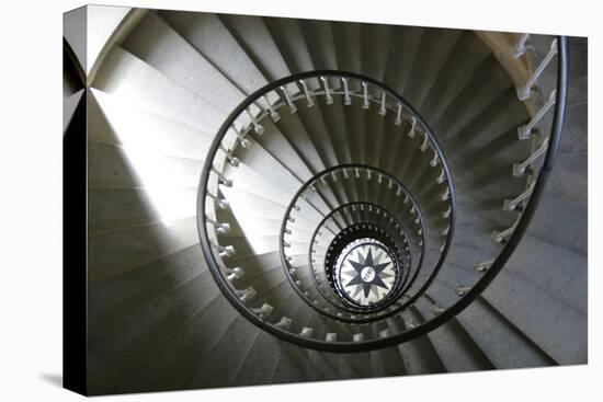 Staircase Inside Tower of a Lighthouse Built in 1854, Isle De Re-LatitudeStock-Premier Image Canvas