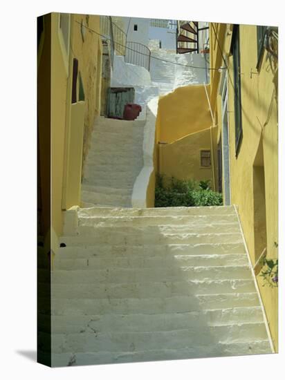 Staircases Between Houses, Yialos, Symi, Dodecanese Islands, Greek Islands, Greece, Europe-Amanda Hall-Premier Image Canvas