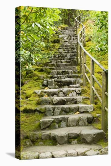 Stairs in Japanese Garden, Portland, Oregon, USA-Panoramic Images-Premier Image Canvas