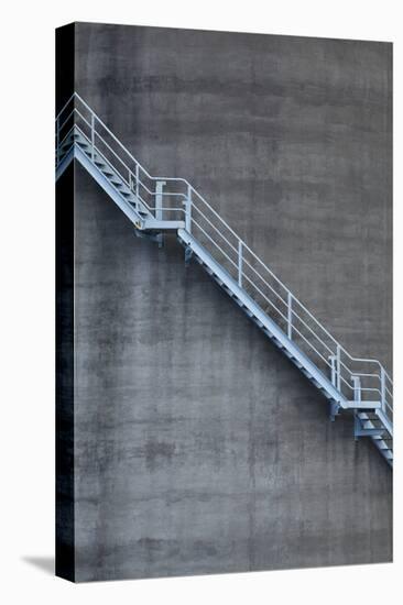 Stairs on Old Silo at Silo Park, Wynyard Quarter, Auckland, North Island, New Zealand-David Wall-Premier Image Canvas