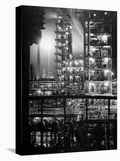 Stand Oil of Baton Rouge Refinery Helps Make Rubber, High-Octane Gasoline and Explosives-Andreas Feininger-Premier Image Canvas