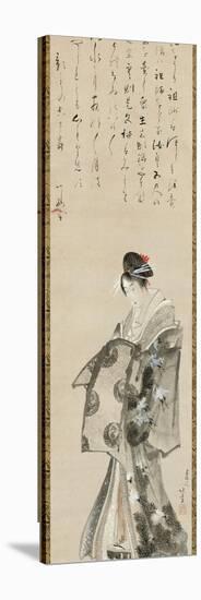Standing Courtesan, 1801-05-Katsushika Hokusai-Premier Image Canvas