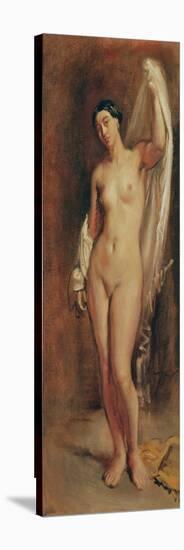 Standing Female Nude, Study For the Central Figure of The Tepidarium, 1853-Theodore Chasseriau-Premier Image Canvas