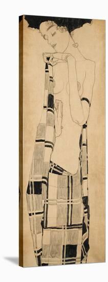 Standing Girl-Egon Schiele-Stretched Canvas