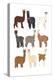 Standing Llamas in Glasses-Hanna Melin-Stretched Canvas