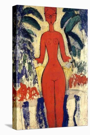 Standing Nude, 1913 (Oil on Board)-Amedeo Modigliani-Premier Image Canvas