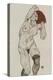 Standing Nude in Black Stockings, 1917-Egon Schiele-Premier Image Canvas