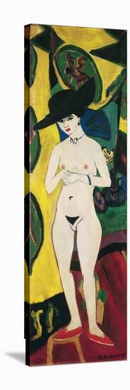 Standing Nude with Hat-Ernst Ludwig Kirchner-Premier Image Canvas