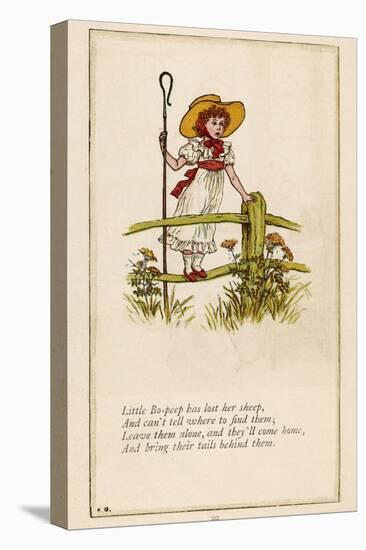 Standing on a Fence Looking for Her Sheep-Kate Greenaway-Premier Image Canvas