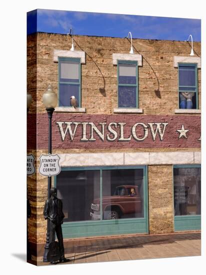 Standing on the Corner Park, Historic Route 66, Winslow, Arizona, USA-Richard Cummins-Premier Image Canvas