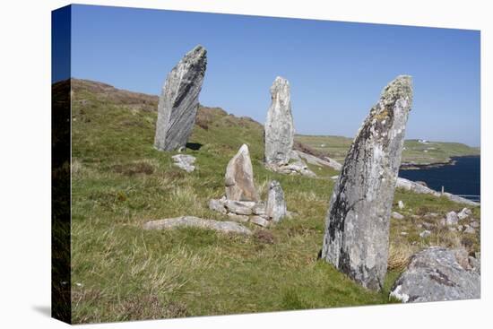 Standing Stones, Great Bernera, Isle of Lewis, Outer Hebrides, Scotland, 2009-Peter Thompson-Premier Image Canvas