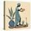 Standing Weaving Basket in Teal-Judy Mastrangelo-Premier Image Canvas