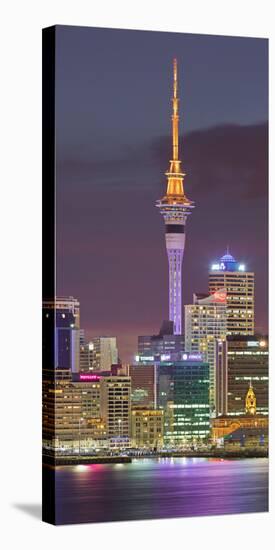 Stanley Bay, Skyline of Auckland, Sky Tower, North Island, New Zealand-Rainer Mirau-Premier Image Canvas