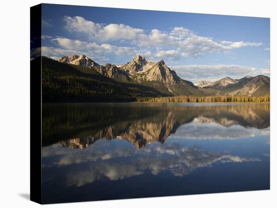 Stanley Lake and Mcgowan Peak, Sawtooth National Recreation Area, Idaho, USA-Jamie & Judy Wild-Premier Image Canvas