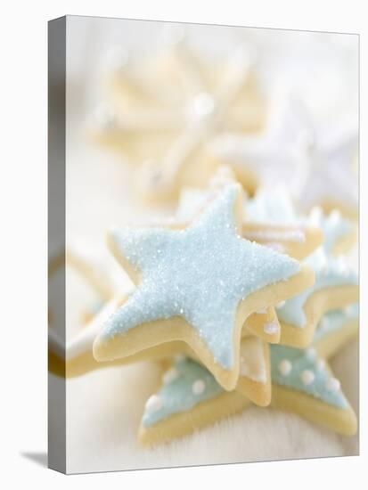 Star Biscuits with Blue and White Icing-null-Premier Image Canvas