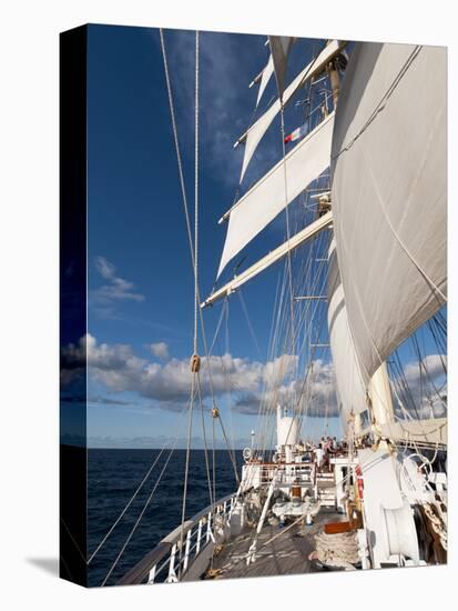 Star Clipper Sailing Cruise Ship, Deshaies, Basse-Terre, Guadeloupe, West Indies, French Caribbean-Sergio Pitamitz-Premier Image Canvas