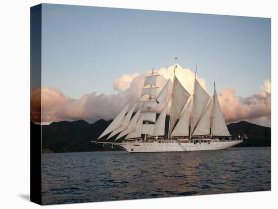 Star Clipper Sailing Cruise Ship, Dominica, West Indies, Caribbean, Central America-Sergio Pitamitz-Premier Image Canvas