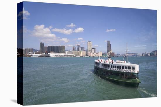Star Ferry sailing towards the Kowloon side of Victoria Harbour, Hong Kong, China, Asia-Fraser Hall-Premier Image Canvas