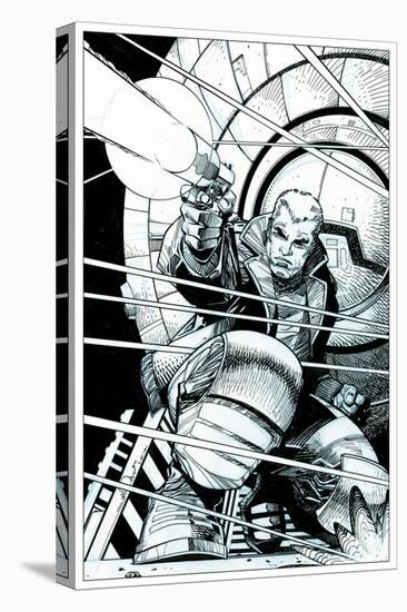 Star Slammers No. 5 Cover - Inks-Walter Simonson-Stretched Canvas