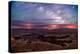 Star trails and Milky Way from Grand View point in Canyonland National Park near Moab, Utah-David Chang-Premier Image Canvas