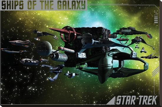 Star Trek- Ships Of The Galaxy-null-Stretched Canvas