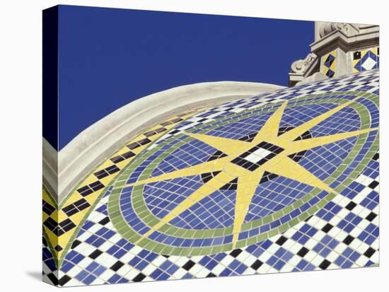 Starburst Tile Pattern on California Dome, Balboa Park, San Diego, California, USA-Merrill Images-Premier Image Canvas