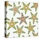 Starfish Flowers 1-Sharon Turner-Stretched Canvas