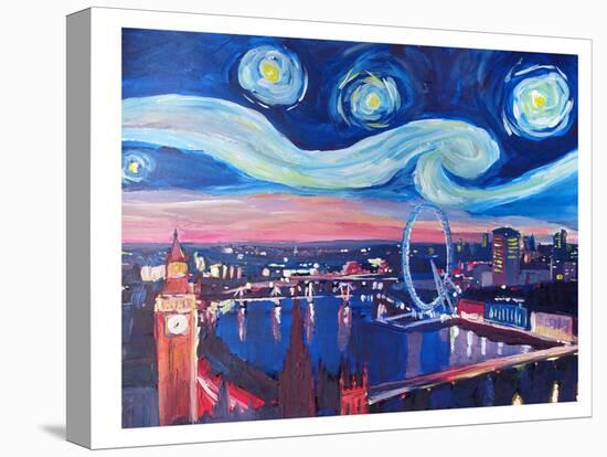 Starry Night In London-M Bleichner-Stretched Canvas