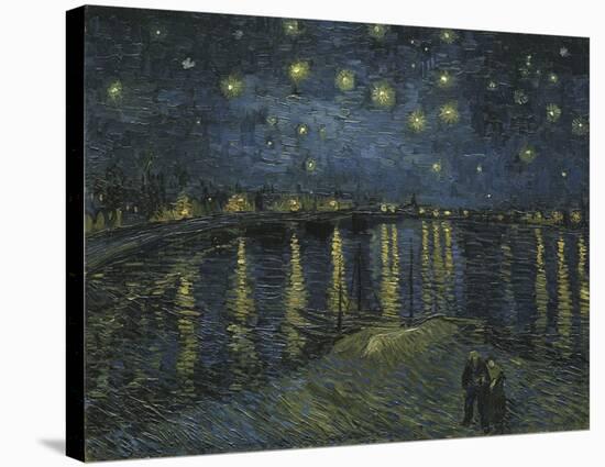 Starry Night Over the Rhone-Vincent van Gogh-Stretched Canvas
