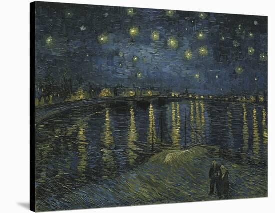 Starry Night Over the Rhone-Vincent van Gogh-Stretched Canvas