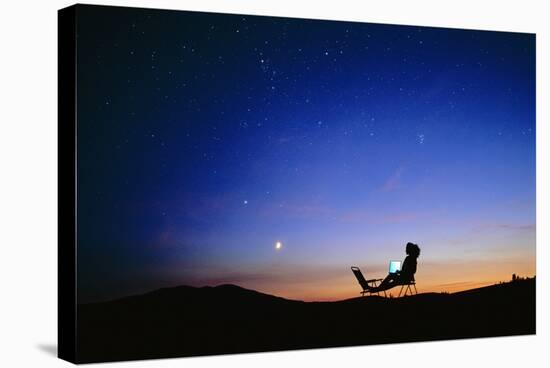 Starry Sky And Stargazer-David Nunuk-Premier Image Canvas