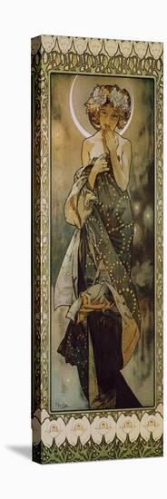 Stars: the Moon, 1902. (Version B)-Alphonse Mucha-Premier Image Canvas