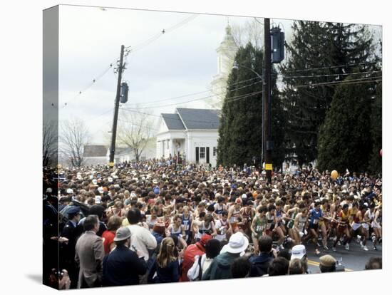 Start of the 1981 Boston Marathon in Hopkinton, MA-null-Premier Image Canvas