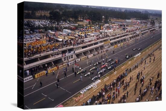 Starting Grid of the French Grand Prix, Le Mans, 1967-null-Premier Image Canvas