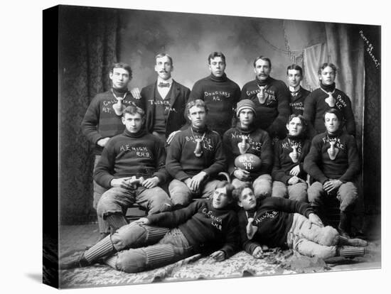 State Agricultural College Football Eleven, 1899 (B/W Photo)-Bradley Bradley-Premier Image Canvas