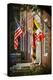 State and National U.S. Flags, Annapolis, Maryland, USA-Christopher Reed-Premier Image Canvas