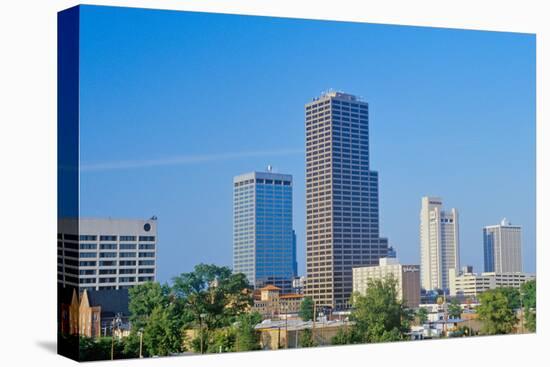 State capital and skyline in Little Rock, Arkansas-null-Premier Image Canvas