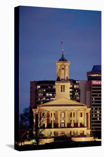 State Capitol of Tennessee, Nashville at Dusk-Joseph Sohm-Premier Image Canvas