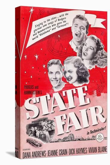 State Fair, from Top: Dana Andrews, Jeanne Crain, Vivian Blaine, Dick Haymes, 1945-null-Stretched Canvas