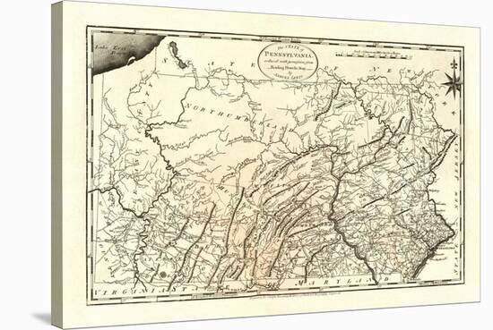 State of Pennsylvania, c.1795-Mathew Carey-Stretched Canvas